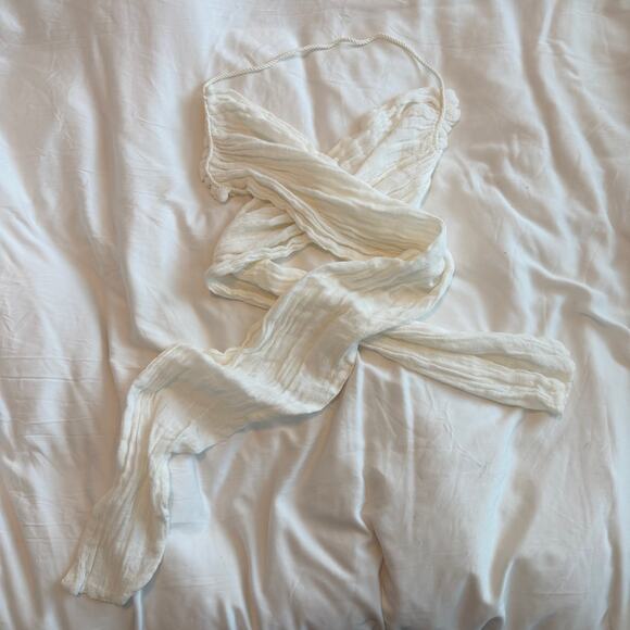 Jen’s Pirate Booty Appolonia Wrap Top White Boho Size XS - Picture 3 of 7